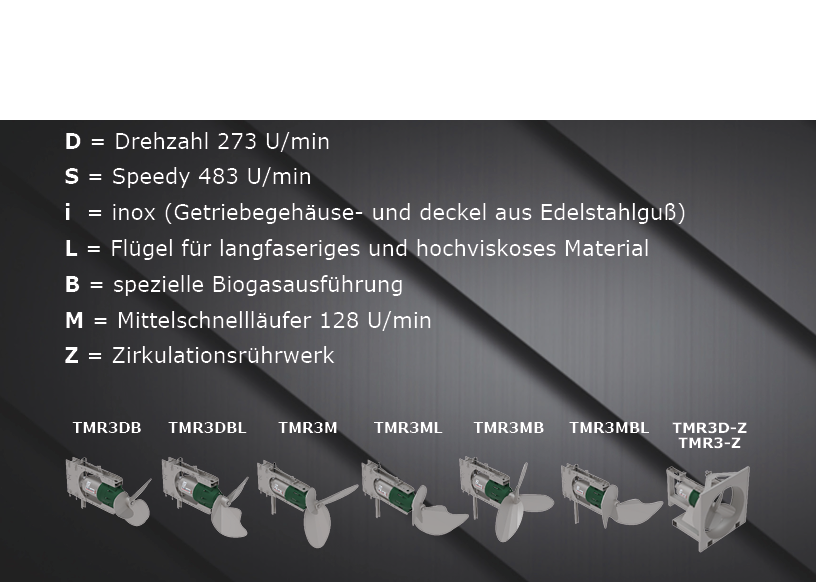Tabelle Tauchmotorrührwerk Tabelle Übersicht Tauchmotorrührwerk